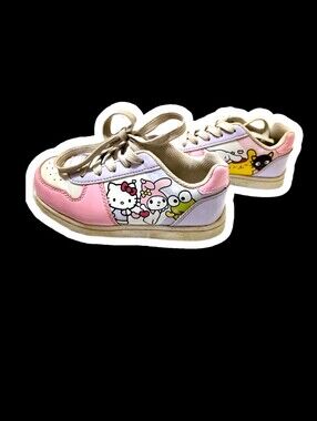 Hello Kitty Kids Pink, White & Lavender Character Sneakers Sanrio
